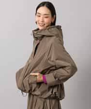 FMJAG02390 MICHEL KLEIN(ミッシェルクラン) [セットアップ対応]フーデッドフレアブルゾン カーキ