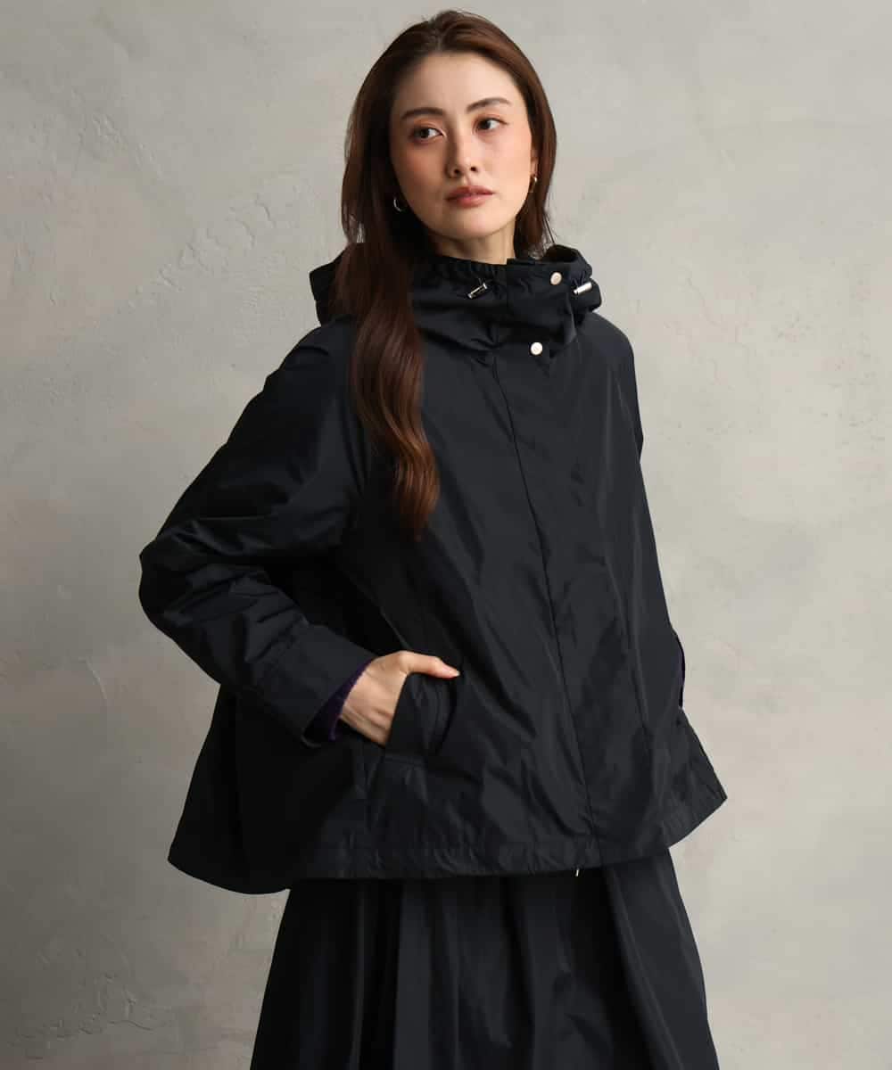 FMJAG02390 MICHEL KLEIN(ミッシェルクラン) [セットアップ対応]フーデッドフレアブルゾン カーキ