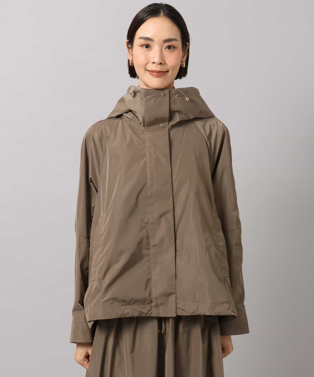 FMJAG02390 MICHEL KLEIN(ミッシェルクラン) [セットアップ対応]フーデッドフレアブルゾン カーキ