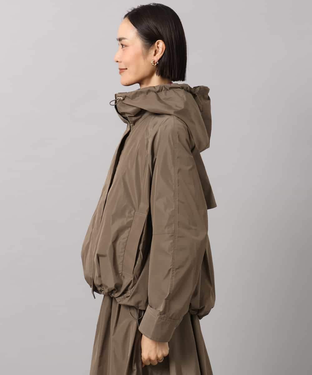 FMJAG02390 MICHEL KLEIN(ミッシェルクラン) [セットアップ対応]フーデッドフレアブルゾン カーキ
