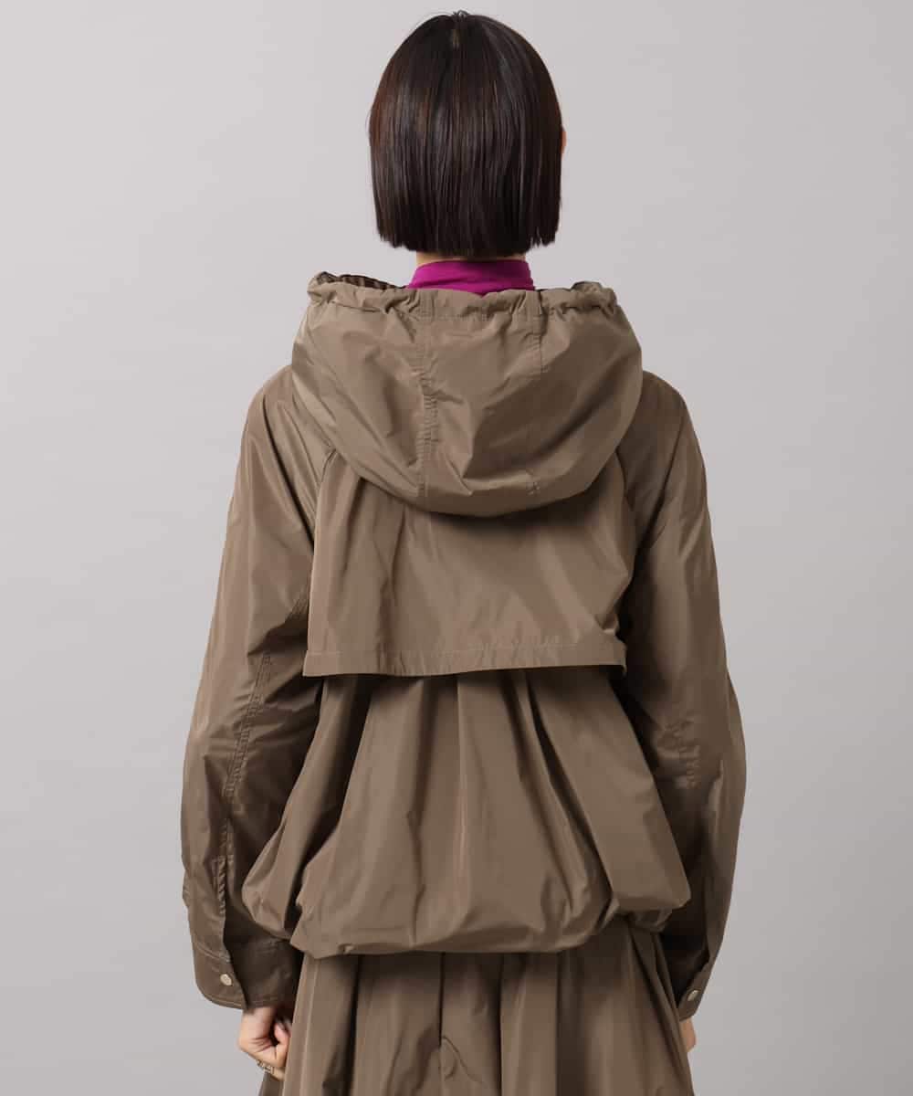 FMJAG02390 MICHEL KLEIN(ミッシェルクラン) [セットアップ対応]フーデッドフレアブルゾン カーキ