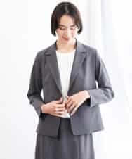 FMJAG03450 MICHEL KLEIN(ミッシェルクラン) [セットアップ対応]テーラードジャケット グレー