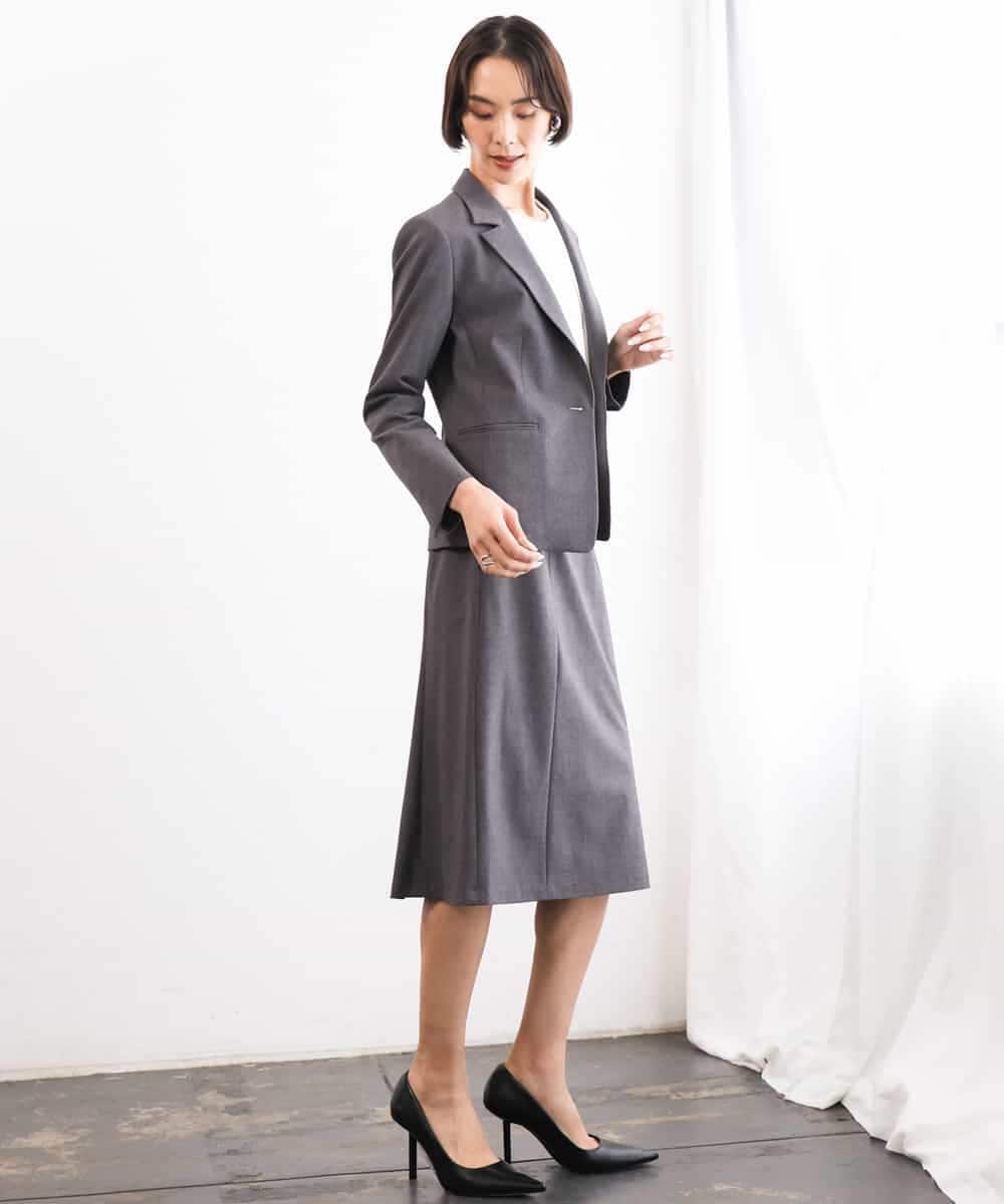 FMJAG03450 MICHEL KLEIN(ミッシェルクラン) [セットアップ対応]テーラードジャケット グレー