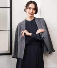 FMJAG03450 MICHEL KLEIN(ミッシェルクラン) [セットアップ対応]テーラードジャケット グレー