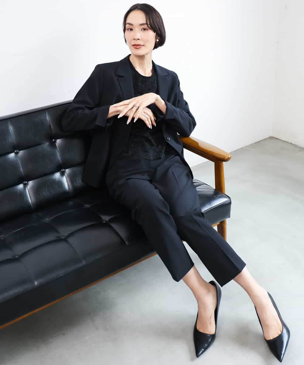FMJAG03450 MICHEL KLEIN(ミッシェルクラン) [セットアップ対応]テーラードジャケット グレー