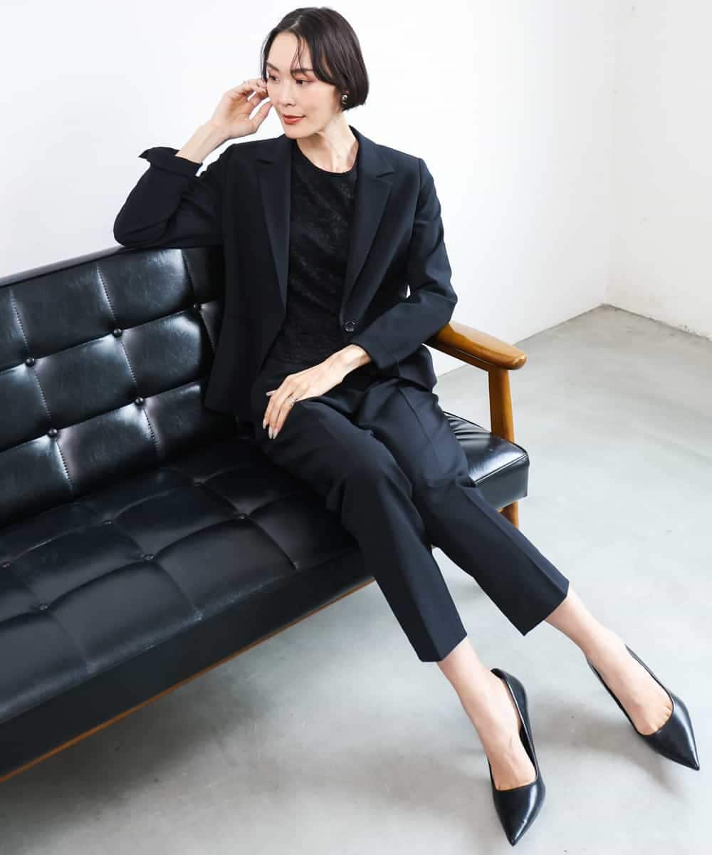 FMJAG03450 MICHEL KLEIN(ミッシェルクラン) [セットアップ対応]テーラードジャケット グレー