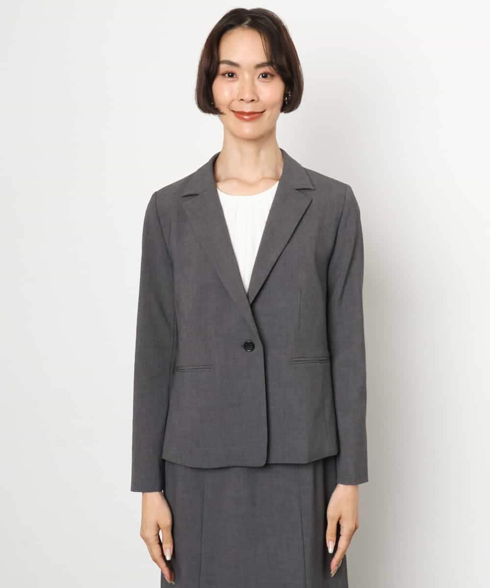 FMJAG03450 MICHEL KLEIN(ミッシェルクラン) [セットアップ対応]テーラードジャケット グレー