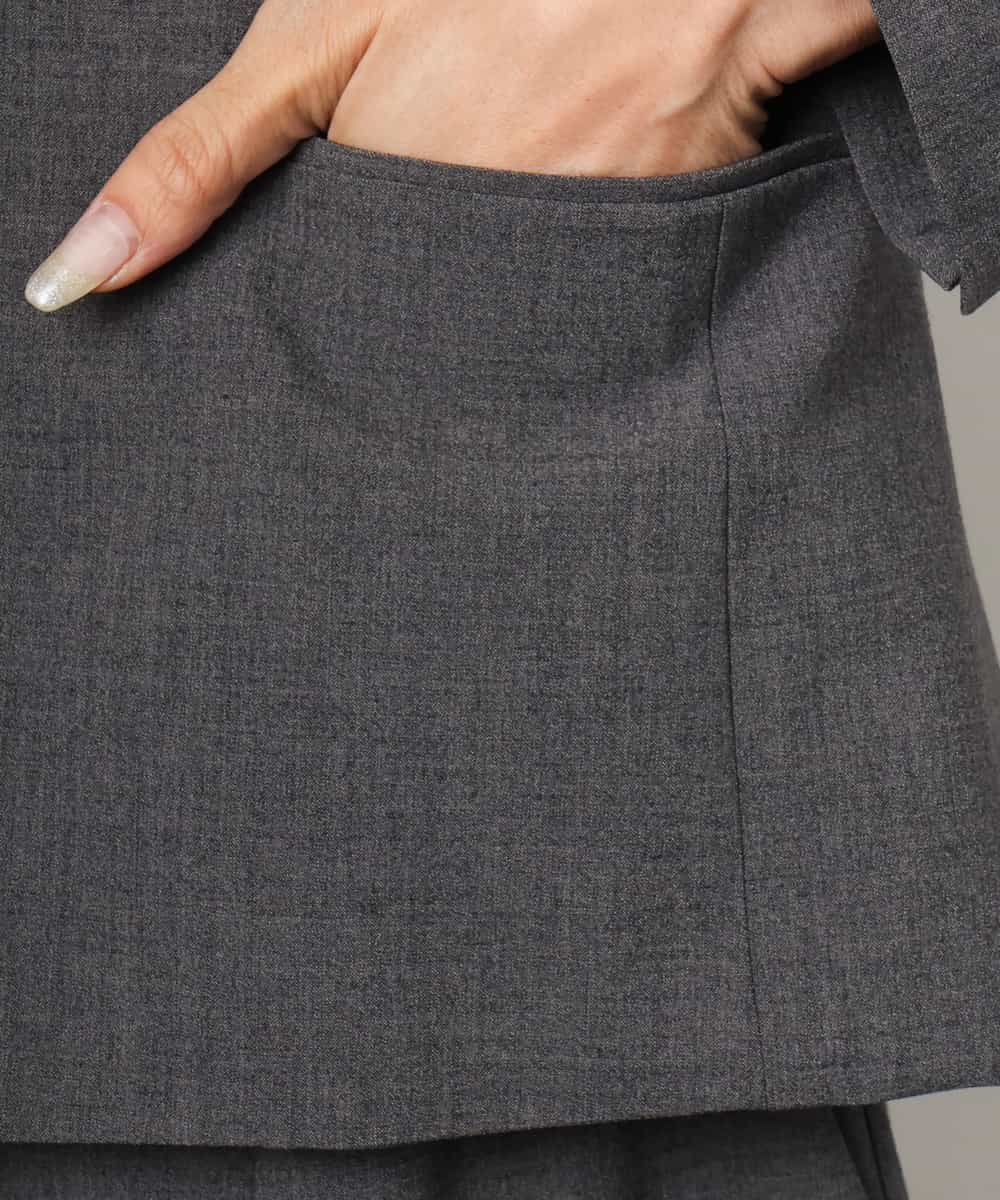 FMJAG03450 MICHEL KLEIN(ミッシェルクラン) [セットアップ対応]テーラードジャケット グレー