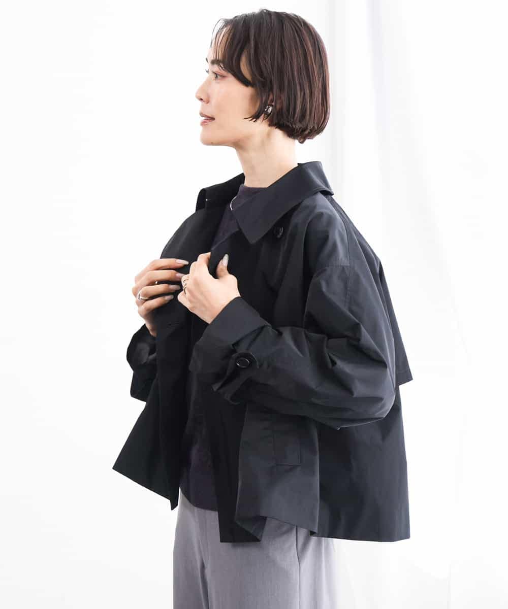 FMJAG04390 MICHEL KLEIN(ミッシェルクラン) 【定番】スタンドカラーショートブルゾン ブラック