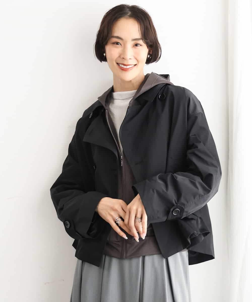 FMJAG04390 MICHEL KLEIN(ミッシェルクラン) 【定番】スタンドカラーショートブルゾン ブラック