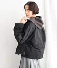 FMJAG04390 MICHEL KLEIN(ミッシェルクラン) 【定番】スタンドカラーショートブルゾン ブラック