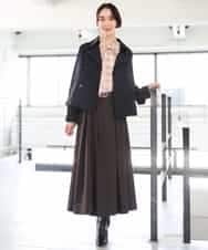 FMJAG04390 MICHEL KLEIN(ミッシェルクラン) 【定番】スタンドカラーショートブルゾン ブラック