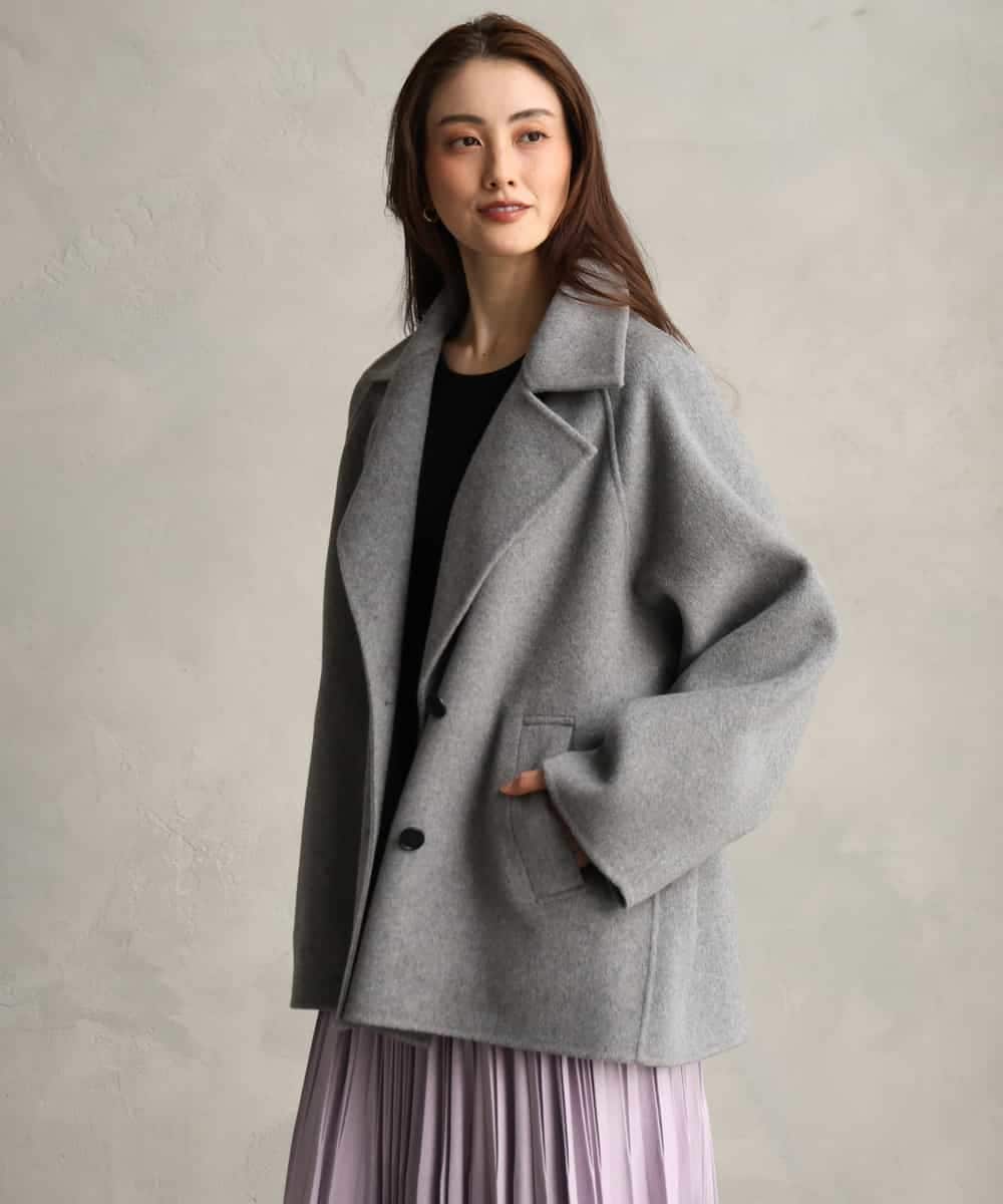 FMJAG45580 MICHEL KLEIN(ミッシェルクラン) リバーPコート グレー