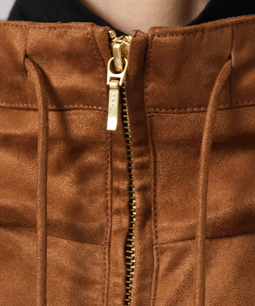 FMJAG50390 MICHEL KLEIN(ミッシェルクラン) スエードブルゾン ベージュ