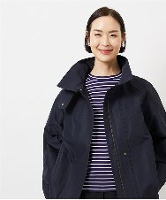 FMJDD01450 MICHEL KLEIN(ミッシェルクラン) ミドル丈スタンドライトコート ネイビー