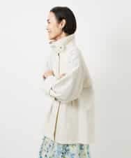 FMJDD01450 MICHEL KLEIN(ミッシェルクラン) 【撥水】ミドル丈スタンドライトコート アイボリー