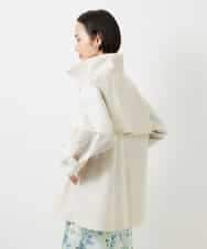 FMJDD01450 MICHEL KLEIN(ミッシェルクラン) 【撥水】ミドル丈スタンドライトコート アイボリー