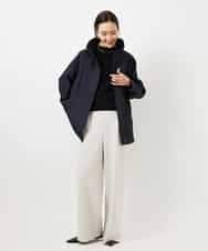 FMJDD01450 MICHEL KLEIN(ミッシェルクラン) 【撥水】ミドル丈スタンドライトコート アイボリー