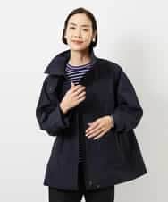 FMJDD01450 MICHEL KLEIN(ミッシェルクラン) 【撥水】ミドル丈スタンドライトコート アイボリー