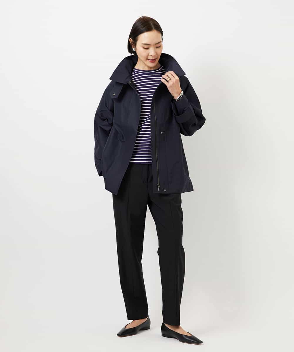 FMJDD01450 MICHEL KLEIN(ミッシェルクラン) 【撥水】ミドル丈スタンドライトコート アイボリー