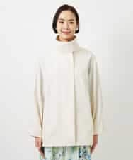 FMJDD01450 MICHEL KLEIN(ミッシェルクラン) 【撥水】ミドル丈スタンドライトコート アイボリー