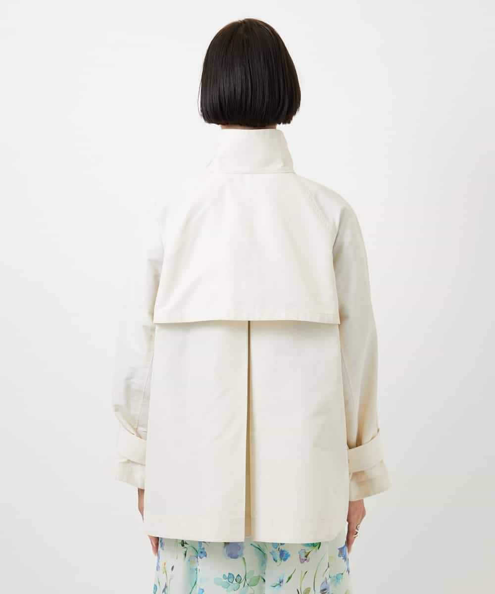 FMJDD01450 MICHEL KLEIN(ミッシェルクラン) 【撥水】ミドル丈スタンドライトコート アイボリー