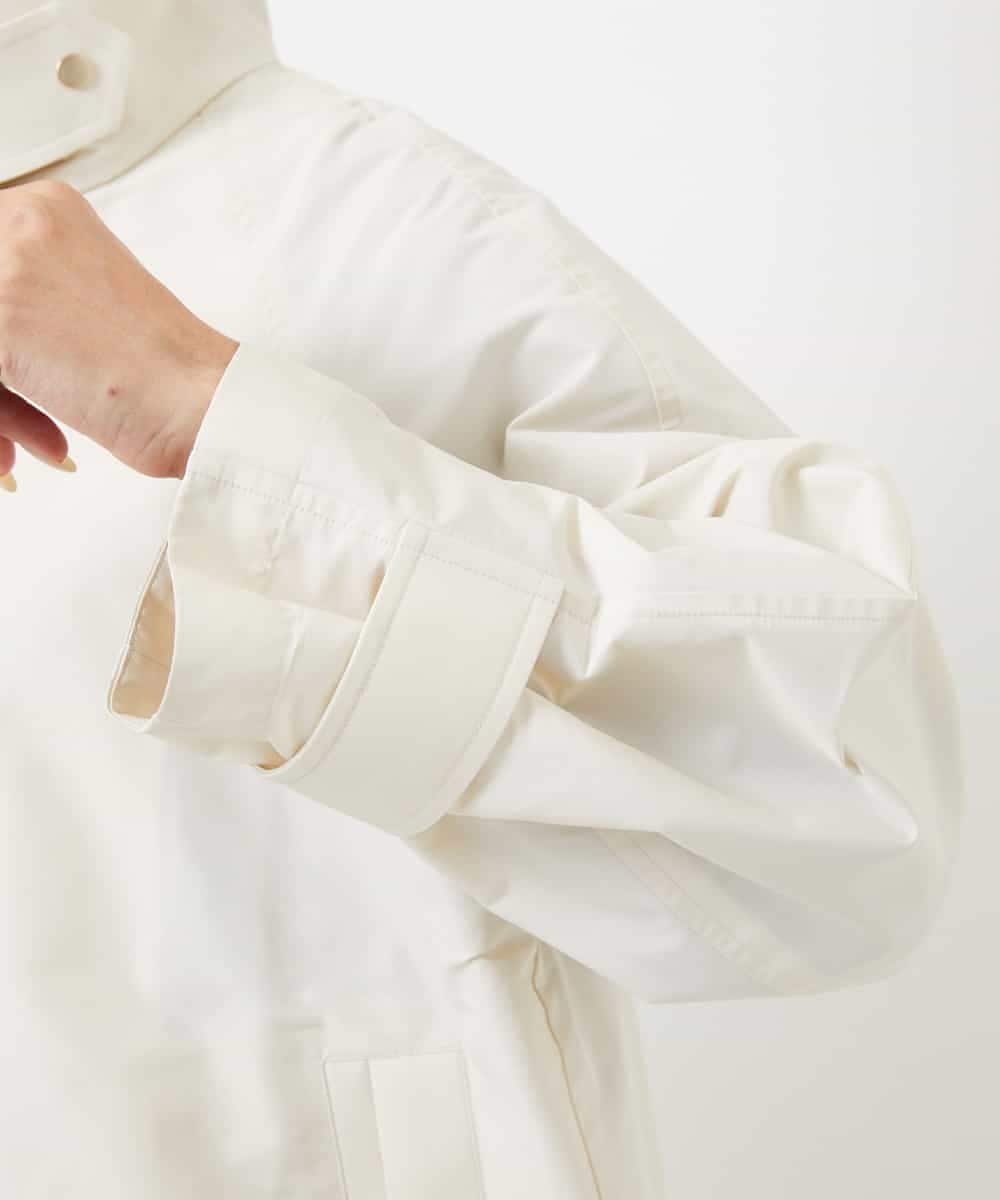 FMJDD01450 MICHEL KLEIN(ミッシェルクラン) 【撥水】ミドル丈スタンドライトコート アイボリー