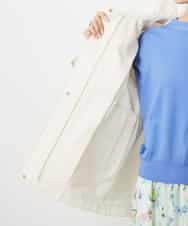 FMJDD01450 MICHEL KLEIN(ミッシェルクラン) 【撥水】ミドル丈スタンドライトコート アイボリー