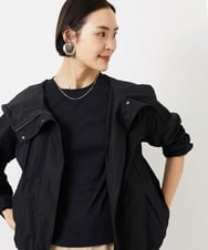 FMJDD05430 MICHEL KLEIN(ミッシェルクラン) [セットアップ対応]タフタライトブルゾン ブラック