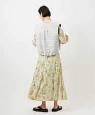 FMJDD11330 MICHEL KLEIN(ミッシェルクラン) ファンシーツイード フィッシャーマンジレ ネイビー