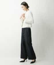 FMJDS12460 MICHEL KLEIN(ミッシェルクラン) [オリジナル素材]2WAYファンシーツイードノーカラージャケット アイボリー(80)