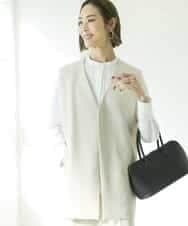 FMJDV15330 MICHEL KLEIN(ミッシェルクラン) [セットアップ対応]ジョーゼットノーカラージレ ブラック(94)