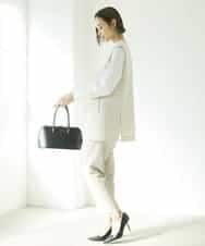 FMJDV15330 MICHEL KLEIN(ミッシェルクラン) [セットアップ対応]ジョーゼットノーカラージレ ブラック(94)