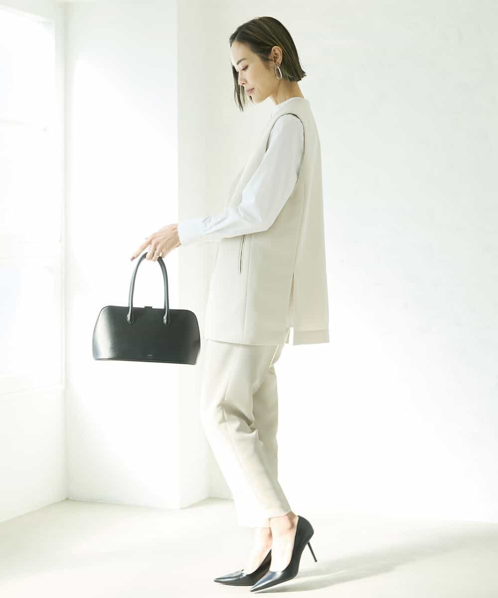 FMJDV15330 MICHEL KLEIN(ミッシェルクラン) [セットアップ対応]ジョーゼットノーカラージレ ブラック(94)