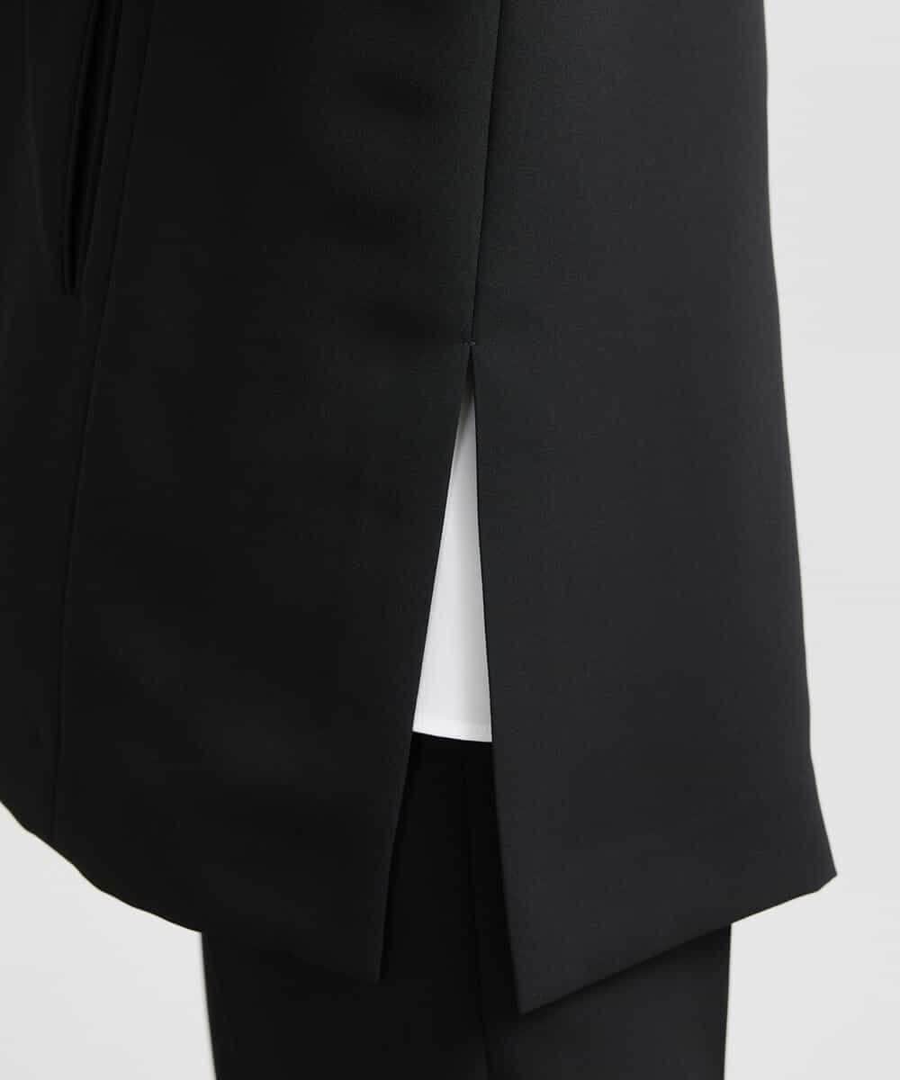 FMJDV15330 MICHEL KLEIN(ミッシェルクラン) [セットアップ対応]ジョーゼットノーカラージレ ブラック(94)