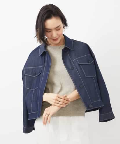 FMJGA07330 MICHEL KLEIN デニムライクブルゾン