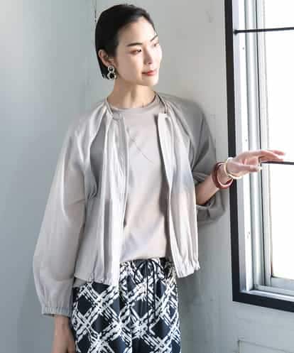 FMJGA08330 MICHEL KLEIN シアーノーカラーブルゾン