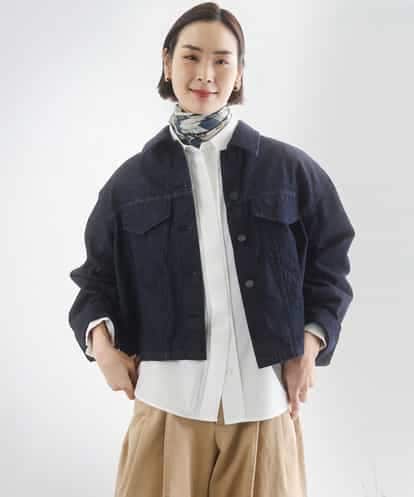 FMJGD01490 MICHEL KLEIN [セットアップ対応]デニムダブルポケットブルゾン