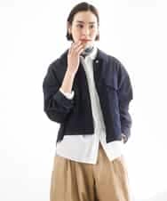 FMJGD01490 MICHEL KLEIN(ミッシェルクラン) [セットアップ対応]デニムダブルポケットブルゾン ネイビー