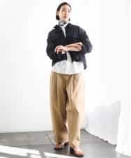 FMJGD01490 MICHEL KLEIN(ミッシェルクラン) [セットアップ対応]デニムダブルポケットブルゾン ネイビー