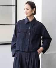 FMJGD01490 MICHEL KLEIN(ミッシェルクラン) [セットアップ対応]デニムダブルポケットブルゾン ネイビー