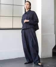 FMJGD01490 MICHEL KLEIN(ミッシェルクラン) [セットアップ対応]デニムダブルポケットブルゾン ネイビー