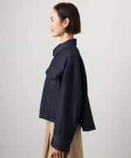 FMJGD01490 MICHEL KLEIN(ミッシェルクラン) [セットアップ対応]デニムダブルポケットブルゾン ネイビー