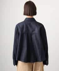 FMJGD01490 MICHEL KLEIN(ミッシェルクラン) [セットアップ対応]デニムダブルポケットブルゾン ネイビー