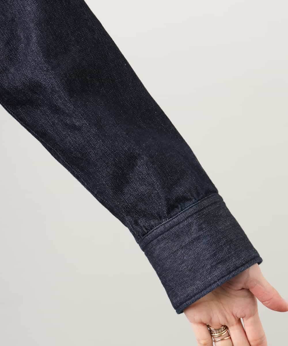 FMJGD01490 MICHEL KLEIN(ミッシェルクラン) [セットアップ対応]デニムダブルポケットブルゾン ネイビー