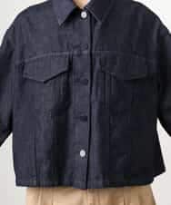 FMJGD01490 MICHEL KLEIN(ミッシェルクラン) [セットアップ対応]デニムダブルポケットブルゾン ネイビー