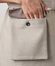 FMJGD05390 MICHEL KLEIN(ミッシェルクラン) [セットアップ対応]ツイードライク フィッシャーマンジレ ベージュ