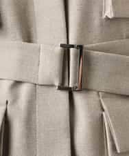 FMJGD05390 MICHEL KLEIN(ミッシェルクラン) [セットアップ対応]ツイードライク フィッシャーマンジレ ベージュ