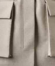 FMJGD05390 MICHEL KLEIN(ミッシェルクラン) [セットアップ対応]ツイードライク フィッシャーマンジレ ベージュ