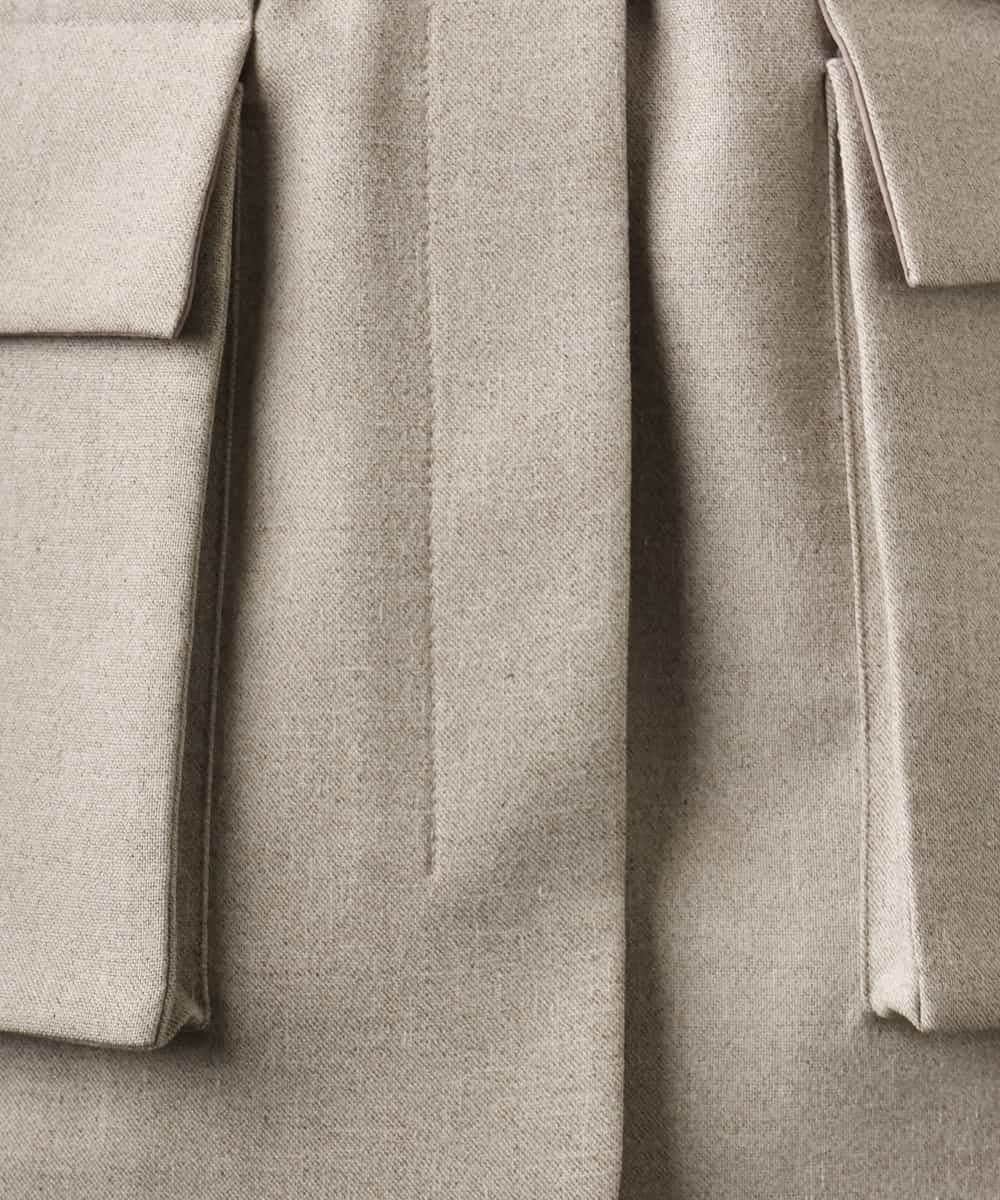 FMJGD05390 MICHEL KLEIN(ミッシェルクラン) [セットアップ対応]ツイードライク フィッシャーマンジレ ベージュ